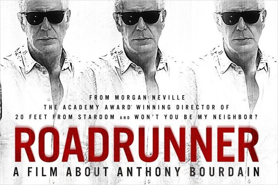 Bourdain in sunglasses: a promotional image for the film